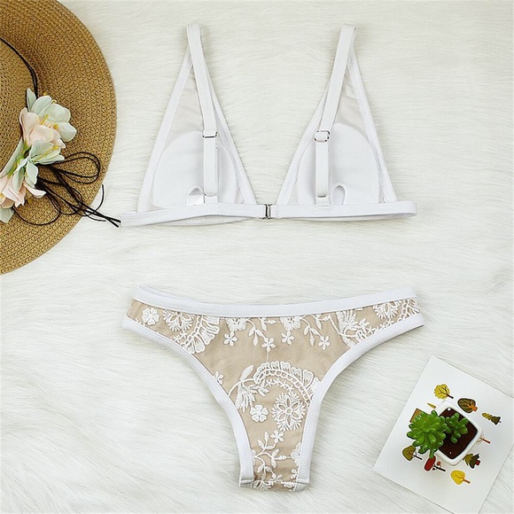 Caicos Stiched Lace Bohemian Overlay Bikini - Picture 5 of 13